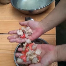 解冻后的扇贝肉