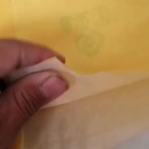 翠冠梨自然色套袋，外黄内白