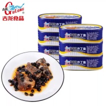 古龙豆豉沙丁鱼罐头156g即食鱼罐头速食下饭菜下酒菜熟食鱼肉