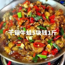 干锅牛蛙5块钱1斤家庭版的干锅牛蛙真的很好吃，不加一滴水