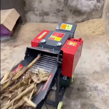 青秸秆饲喂牛羊铡草机沙克龙