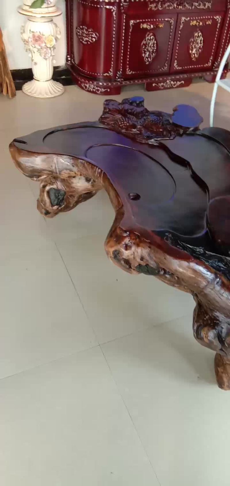 根雕茶台