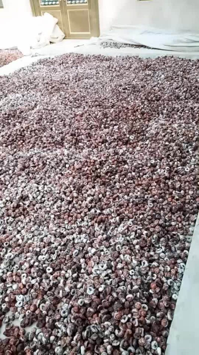 柿饼，以前的老品种柿子加工的，特别好吃