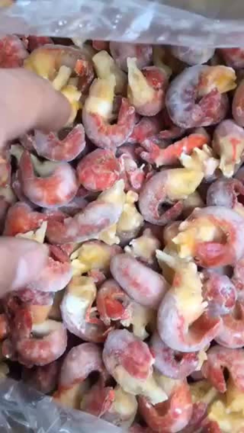 一级速冻虾尾每斤80到120粒