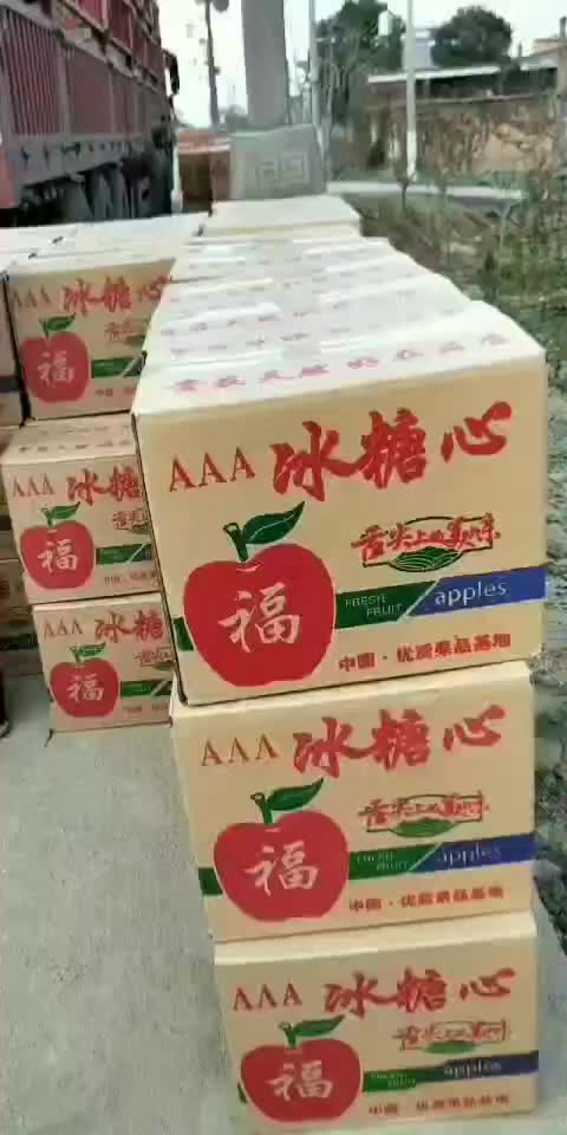 陕西礼泉膜袋，纸夹膜纸袋红富士苹果，冷库货大量现货