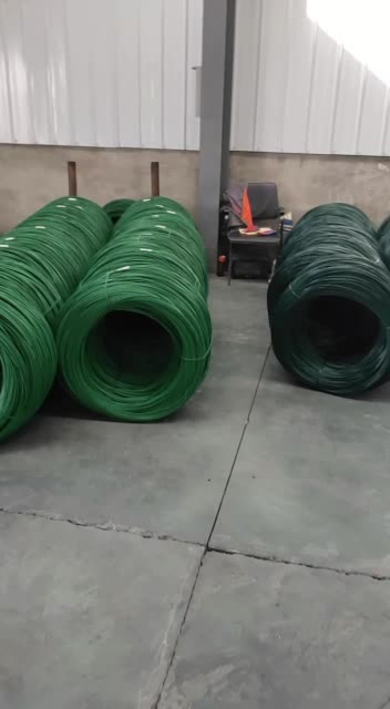 PE草绿200/300包塑镀锌丝