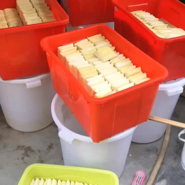 普宁豆干，表皮酥脆、肉质嫩滑