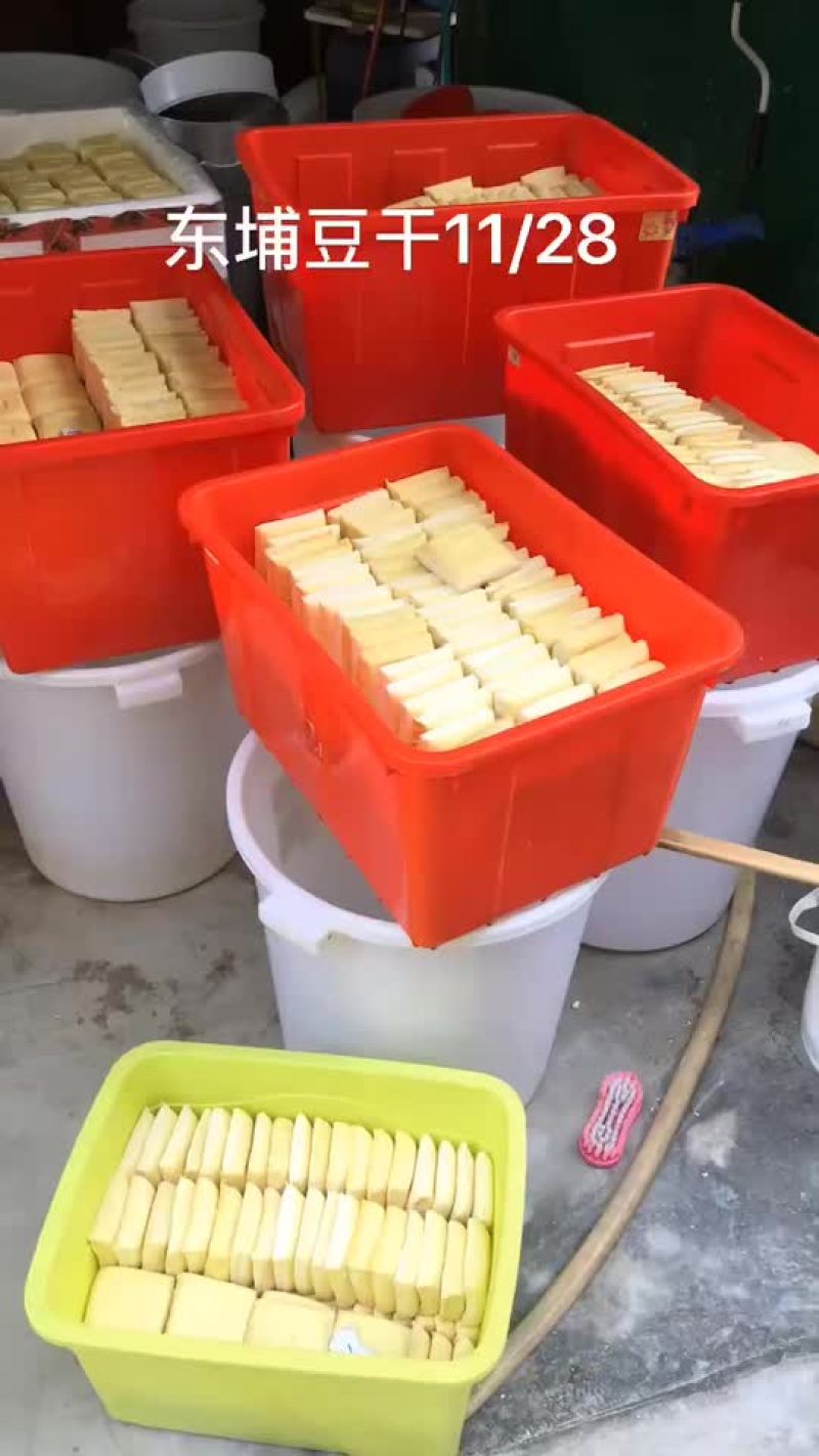 普宁豆干，表皮酥脆、肉质嫩滑