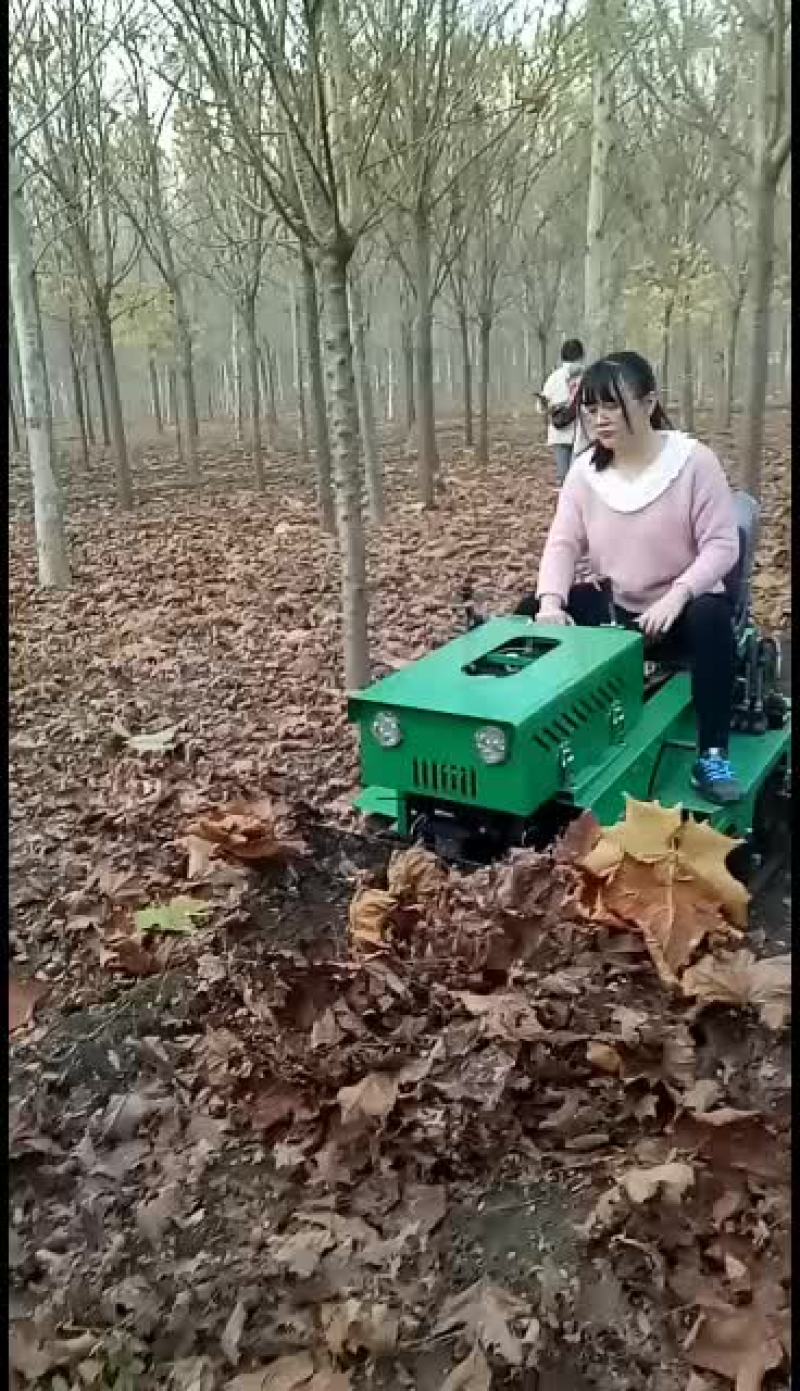 履带乘坐式柴油16马力推土机，大棚耕整旋地机，自走式