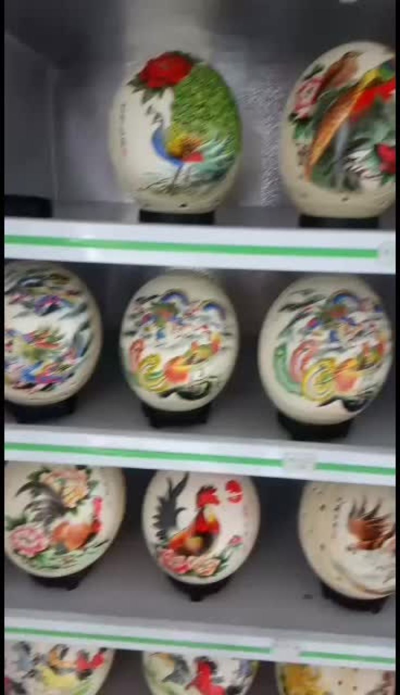 观赏鸵鸟蛋雕，鸵鸟蛋雕特价包邮，厂家直销，诚信经营！