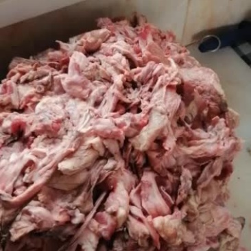 碎牦牛肉加工成肉沫装袋