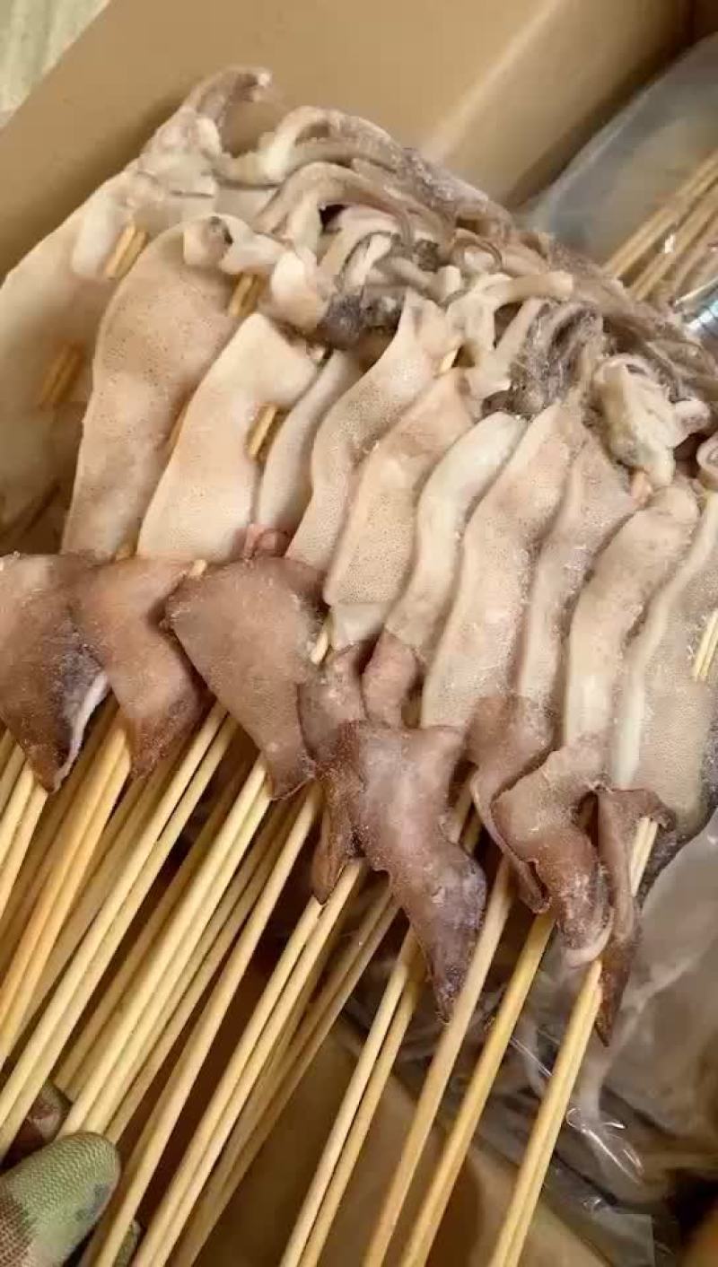 鱿鱼串一箱100个一串60克