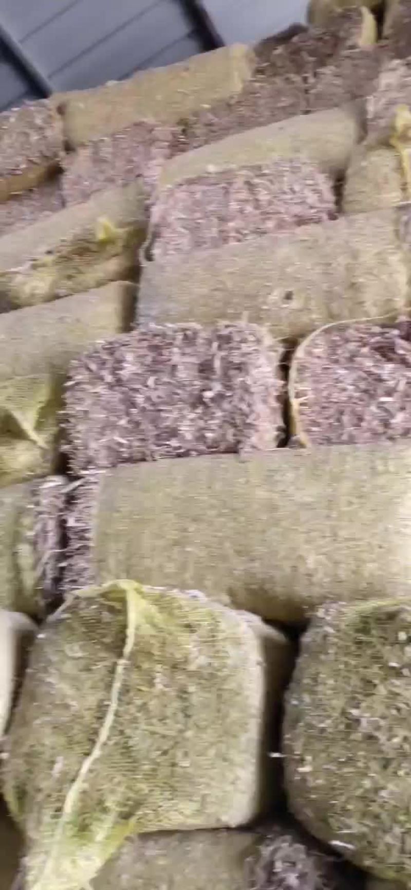 揉丝玉米秸秆草块