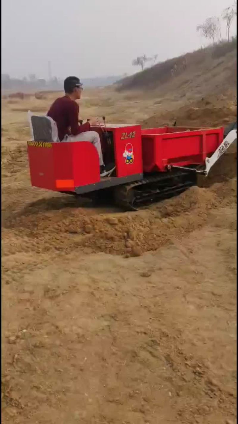 履带式运输车，小型搬运车，自走式爬山虎自卸车