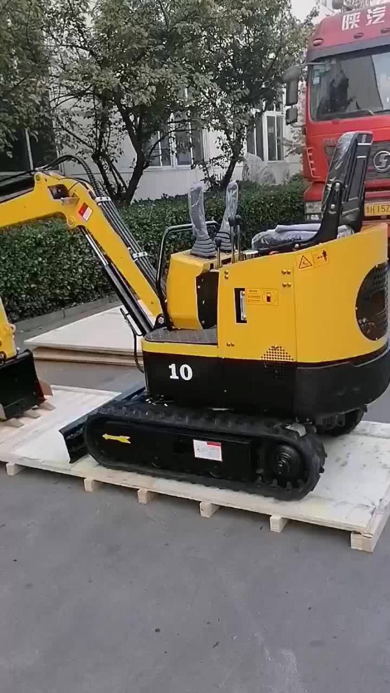 履带小型挖掘机果园大棚挖沟机360度挖机