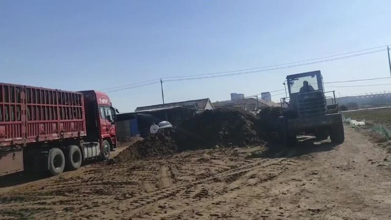 兔粪有机肥料出货中