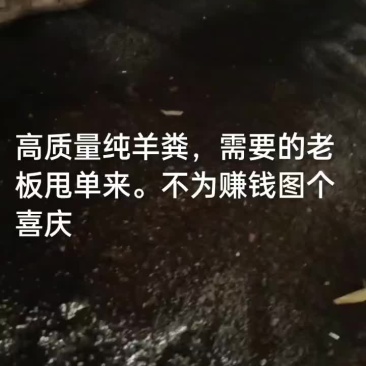 高质量有机纯羊粪蛋