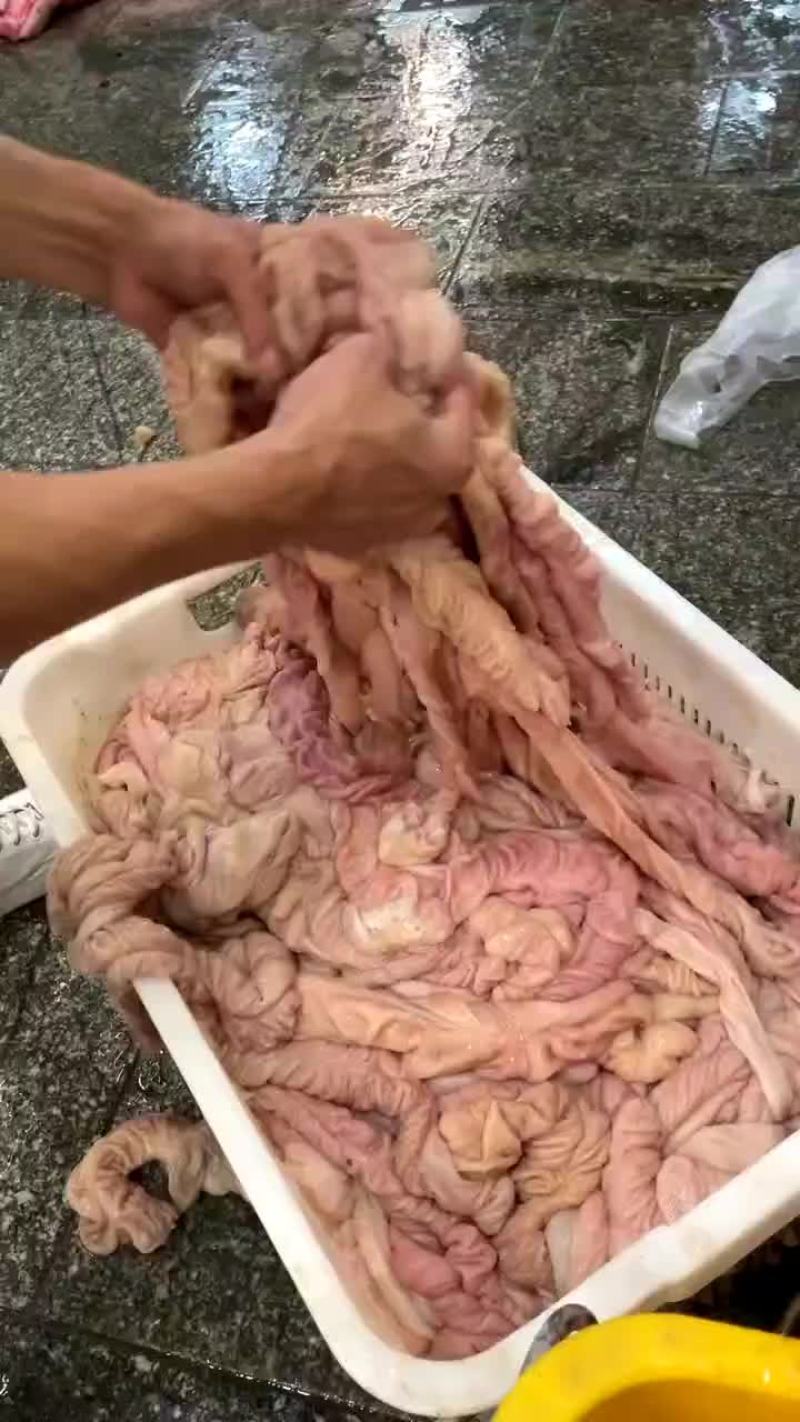 预煮大肠鲜品冻品去油百分之90