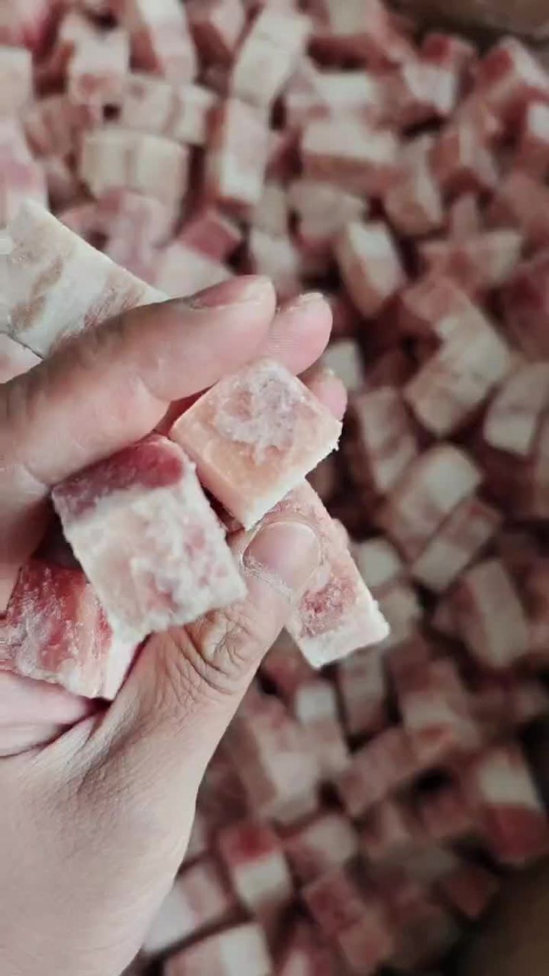 原切五花肉块，实拍