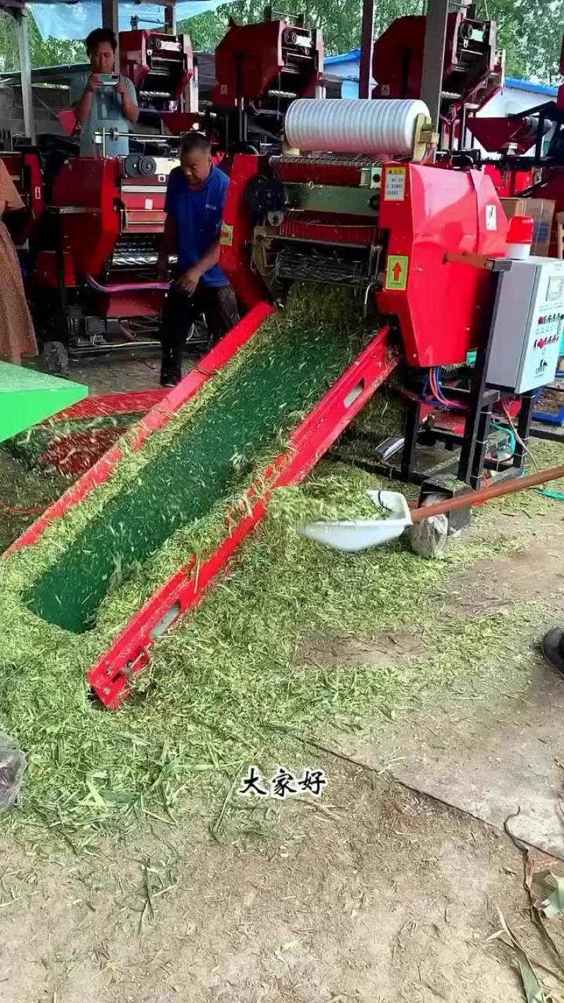 全自动打捆包膜机青储打捆包膜一体机国家补贴型产品
