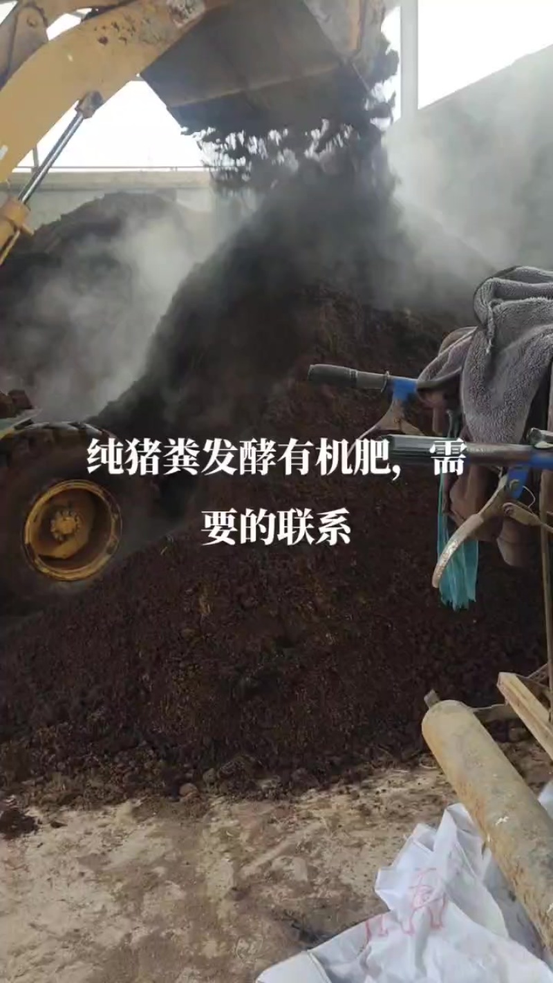 纯粮食喂养的纯猪粪发酵