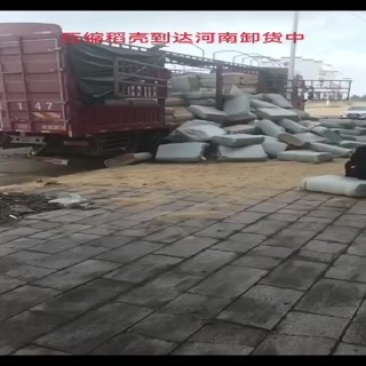 压缩稻壳发河南卸货中