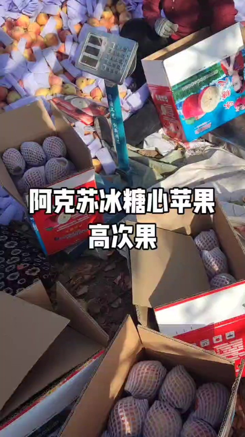 阿克苏冰糖心苹果，高次果，每一颗都有满满的冰糖心！