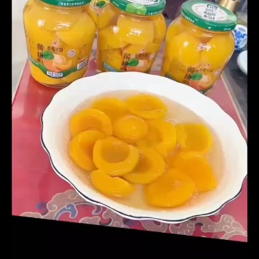 860克黄桃罐头，三种口味厂家处理价，5000箱，1250克