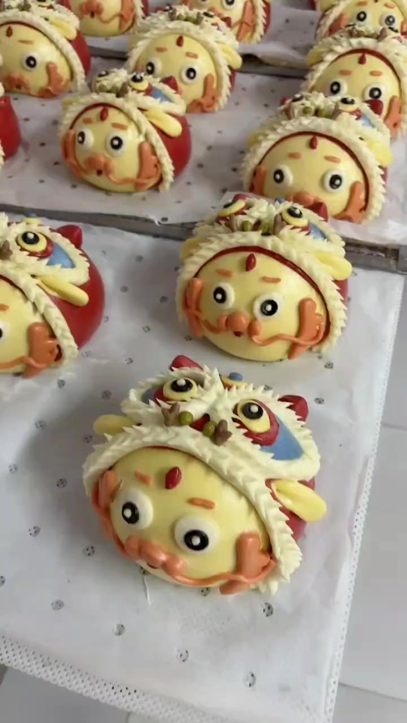 【馒头】醒狮龙胶东手工花饽饽庆典节日抓周