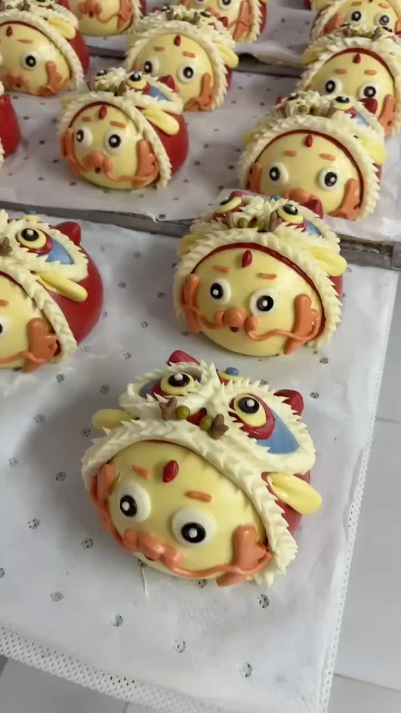 【馒头】醒狮龙胶东手工花饽饽庆典节日抓周